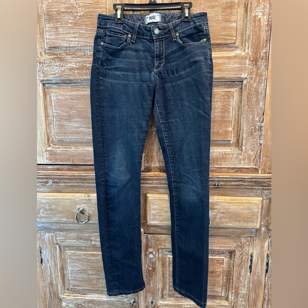 PAIGE Indigo Skyline Straight Denim Jeans size 27